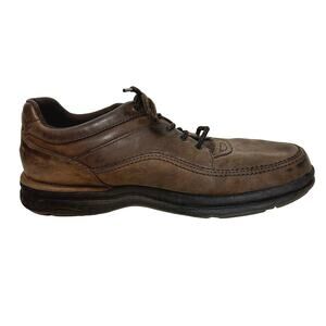 ROCKPORT mens lace up brogues oxfords brown leather 12 W